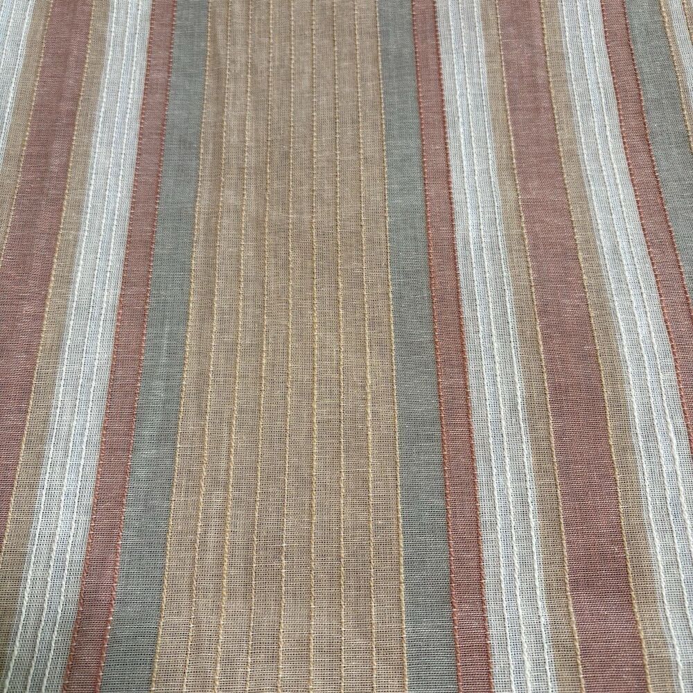 Vintage Cannon Twin Size Coverlet Retro Striped Bedspread 70’s Earth Tones - Picture 2 of 8